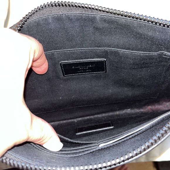 Saint Laurent croc pouch - Picture 4 of 6